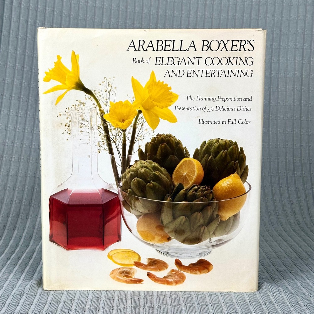 Arabella Boxer Book of Elegant Cooking and Entertaining Hardcover Cookbook Italy